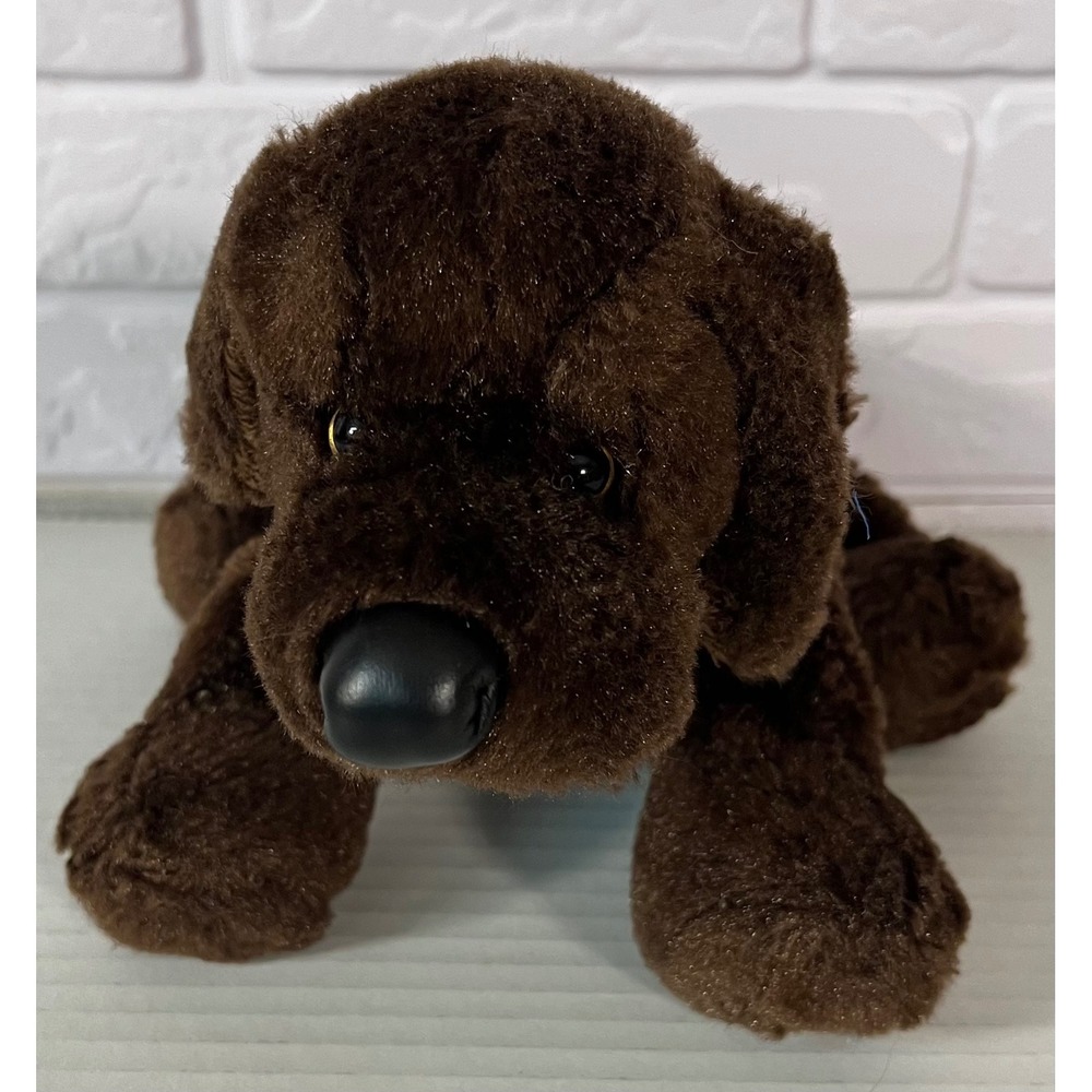 Ganz Webkinz Chocolate Lab Plush Dog Small Brown Stuffed Animal Toy W Embroidery